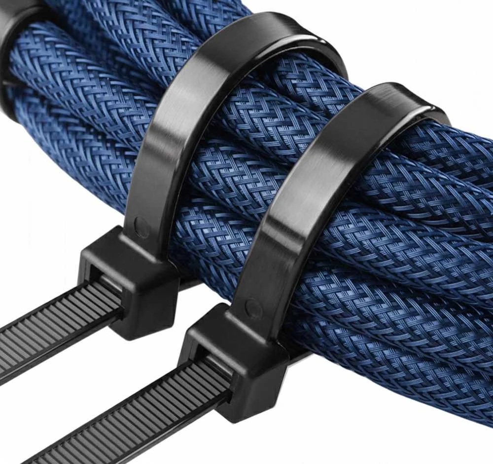 Springos Kabelių dirželiai 150 mm juodi GA0268