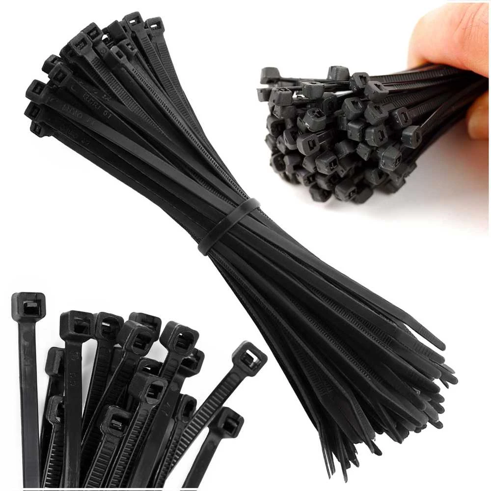 Springos Kabelių dirželiai 150 mm juodi GA0268