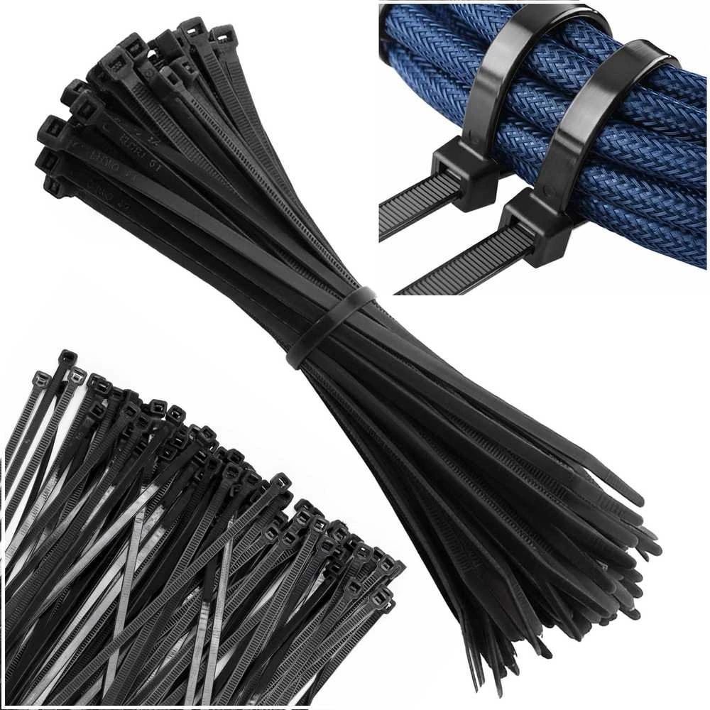 Springos Kabelių dirželiai 150 mm juodi GA0268