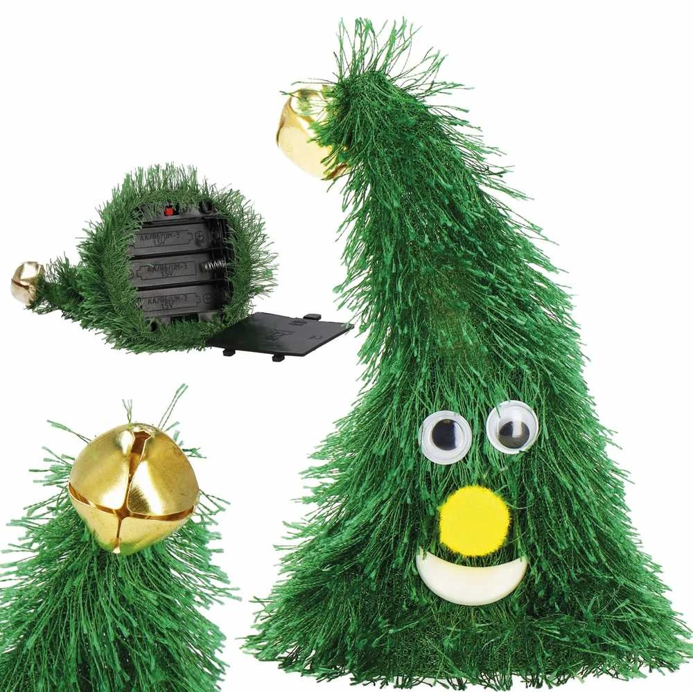 Šokanti Kalėdų eglutė Springos® su dainuojančiomis melodijomis, 16 cm