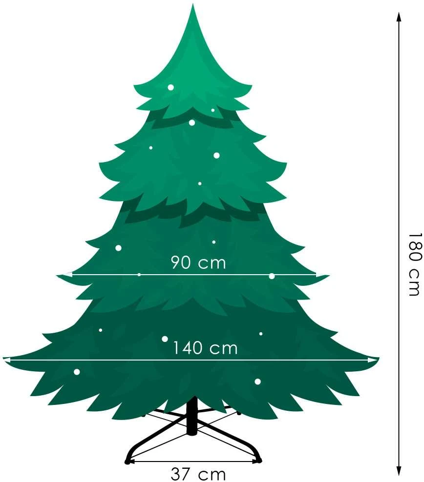 Springos Kalėdinė eglutė Premium PE, 180 cm
