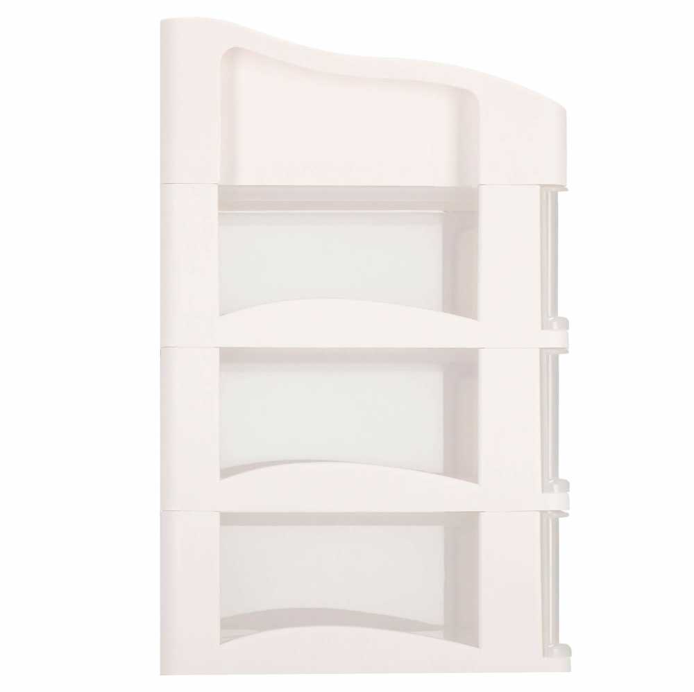 Springos Kosmetikos priemonių dėžutė BEAUTY BOX 3 DRAWERS OPEN CREAM