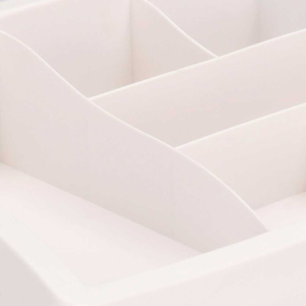 Springos Kosmetikos priemonių dėžutė BEAUTY BOX 3 DRAWERS OPEN CREAM