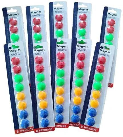 Magnetai Springos apvalūs 20 mm 8 vnt.