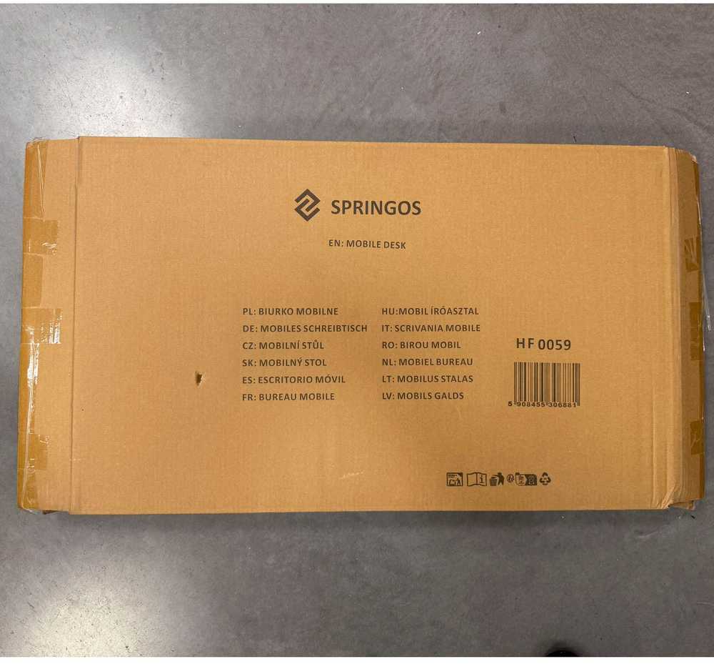 Springos Mobilus stalas 80 × 40 cm