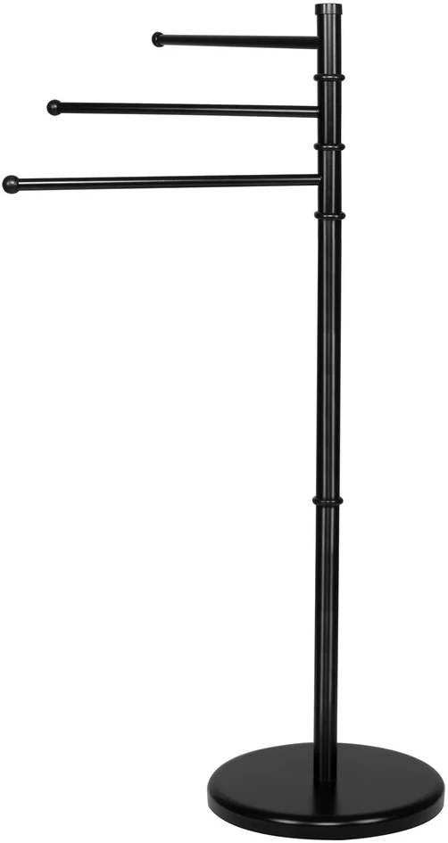 Springos Rankšluosčių stovas su 3 pasukamais laikikliais, juodas, 86 cm
