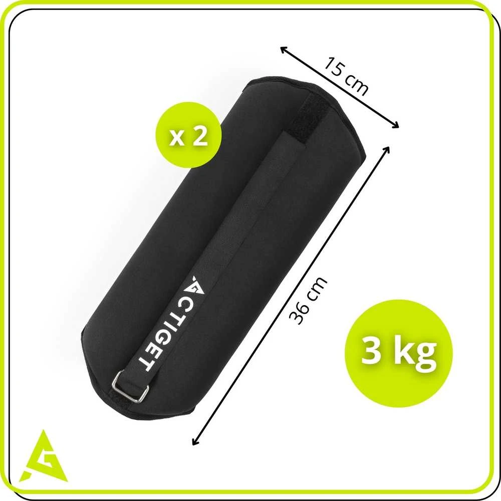 Springos Svoriai treniruotėms 2 x 3kg 2 vnt.