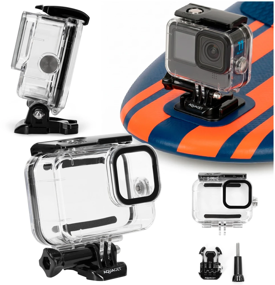Springos Veiksmo kameros povandeninis korpusas, GoPro Hero 9–13, iki 45 m, skaidrus, 9 × 8,5 × 4,5 cm