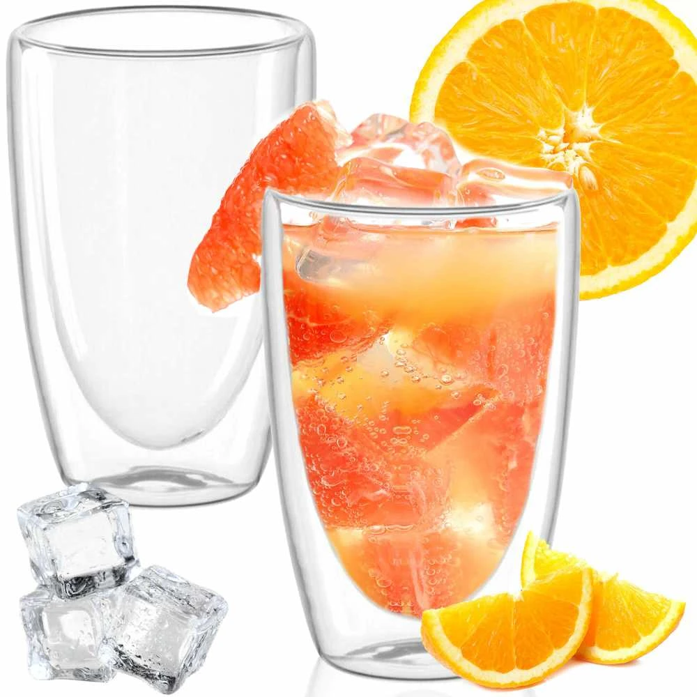 Stiklinė Springos HA7350 dvisienė 480 ml
