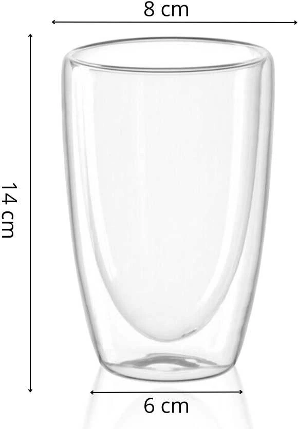 Stiklinė Springos HA7350 dvisienė 480 ml