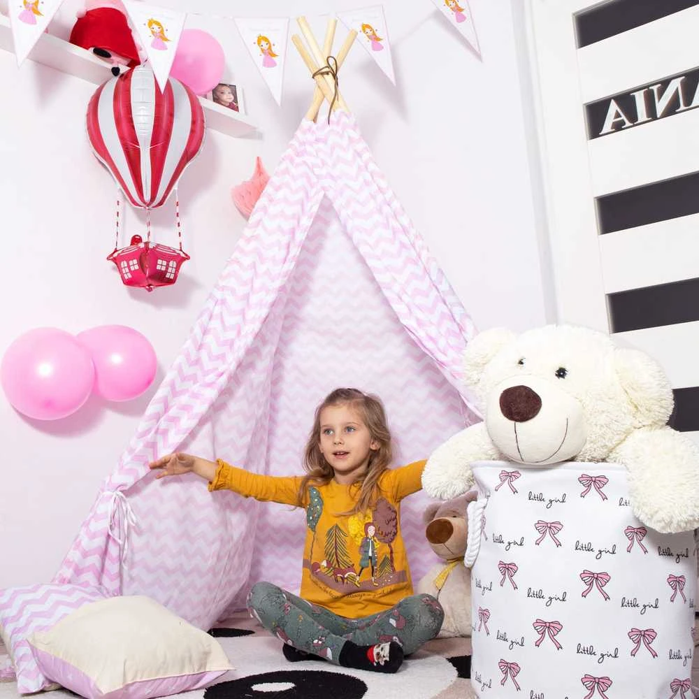 Springos TIP19 NAMIOT TIPI ZYGZAK ROŽINĖ