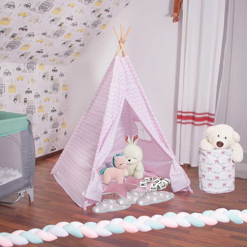 Springos TIP19 NAMIOT TIPI ZYGZAK ROŽINĖ