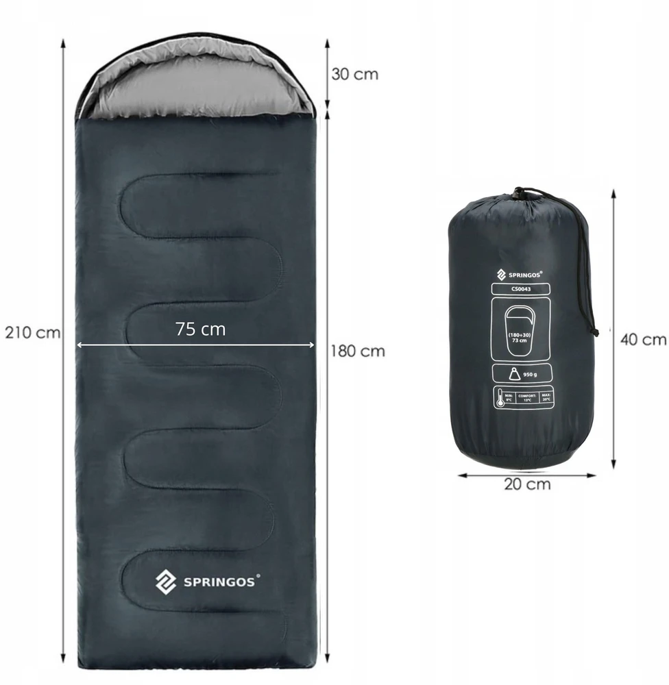 Miegmaišis Springos CS0043 210x73 cm
