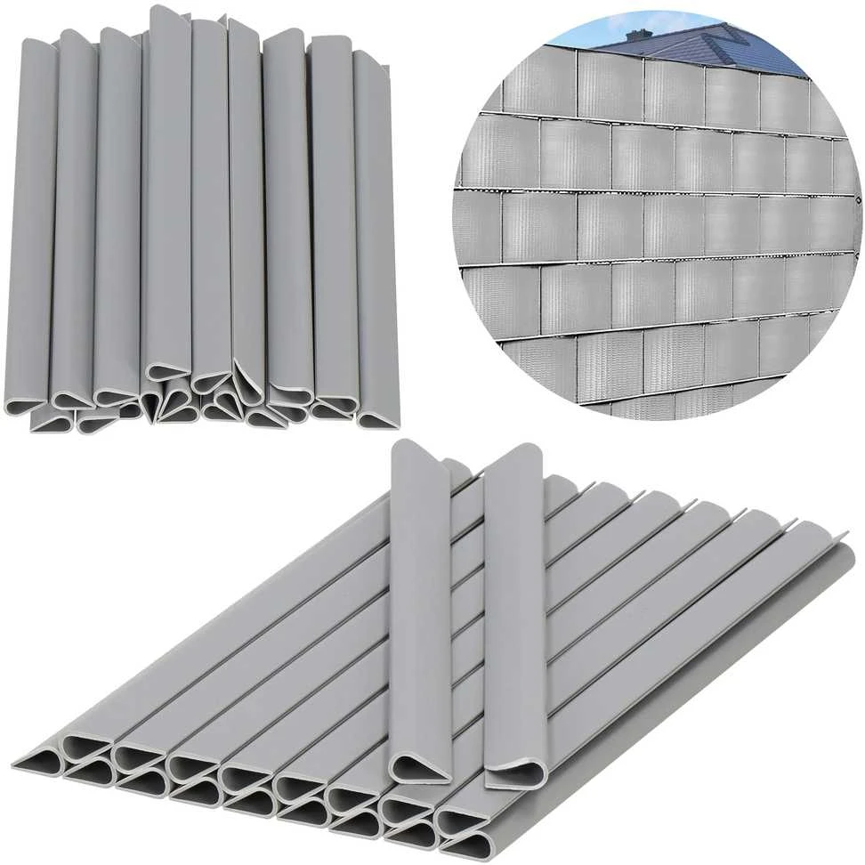 Tvirtinimo segtukai tvoros juostai Springos FN0007 19 cm šviesiai pilka