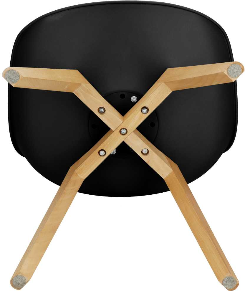 Valgomojo kėdė Springos Retro DC0015, juoda