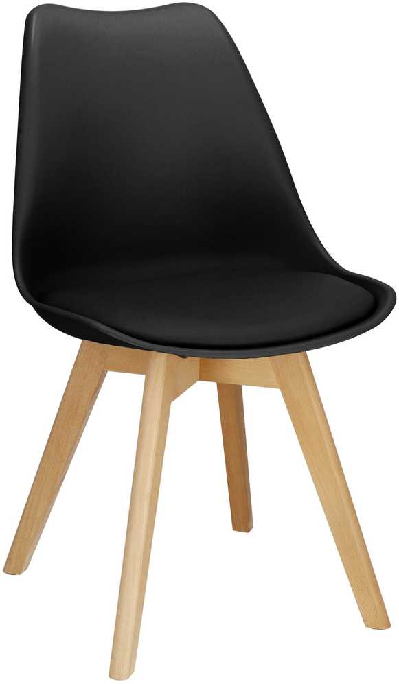 Valgomojo kėdė Springos Retro DC0015, juoda