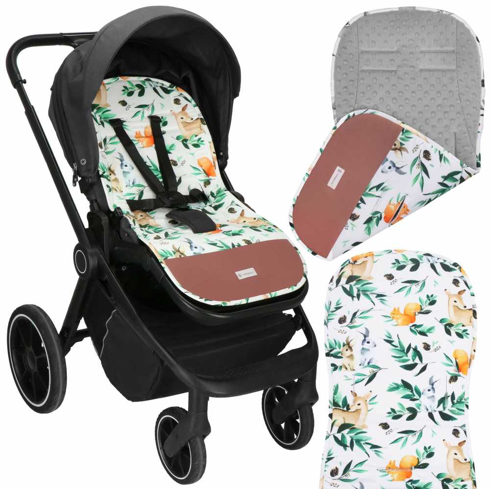 Vežimėlio įdėklas Springos SB0057 37x78 cm dvipusis