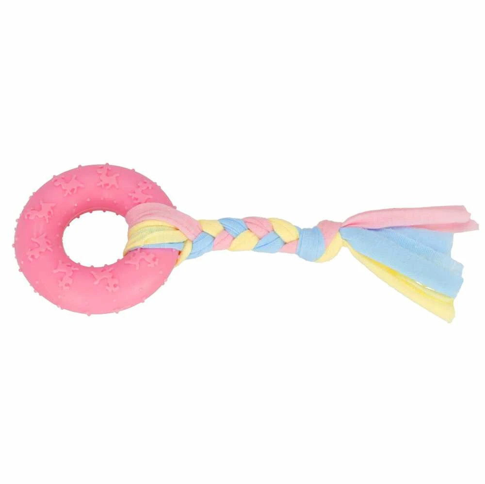 Šuns žaislas Springos PA1065, rožinis, 21 cm