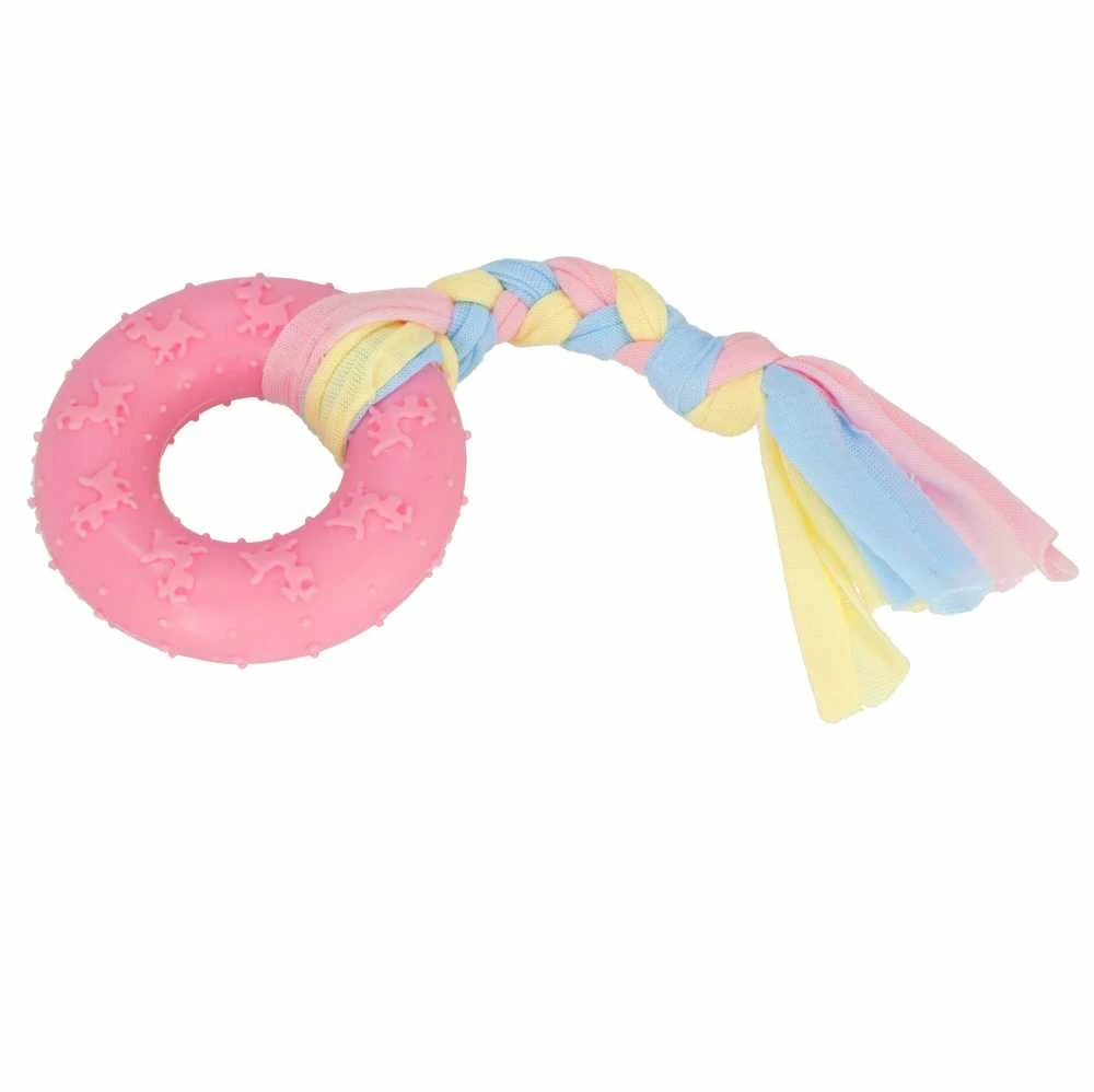 Šuns žaislas Springos PA1065, rožinis, 21 cm