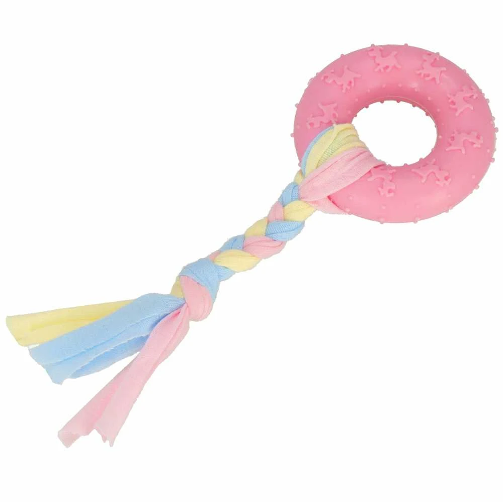 Šuns žaislas Springos PA1065, rožinis, 21 cm