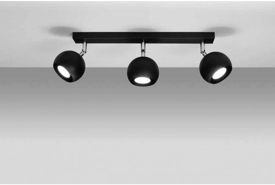 Sollux Lighting Lubinis šviestuvas OCULARE 3 juodas