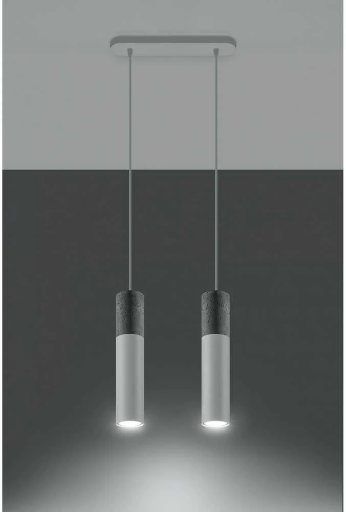 Sollux Lighting Sollux Pakabinamas šviestuvas BORGIO 2 baltas