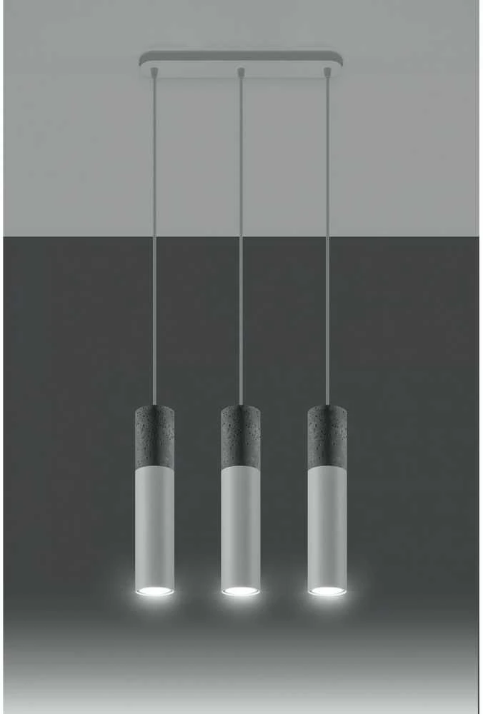 Sollux Lighting Sollux Pakabinamas šviestuvas BORGIO 3 baltas