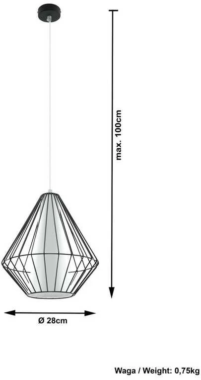 Sollux Lighting Sollux Pakabinamas šviestuvas DEMI juodas