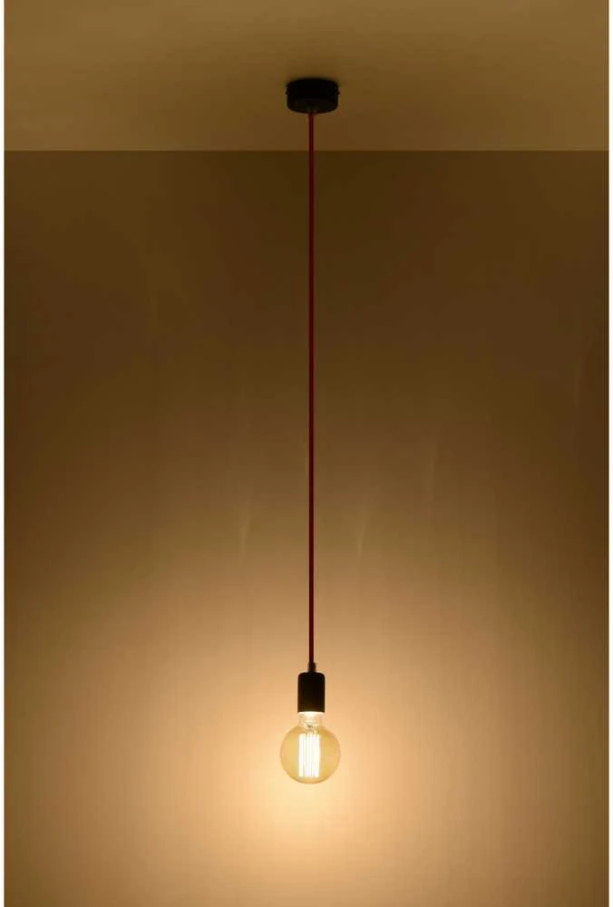 Sollux Pakabinamas šviestuvas EDISON juodas