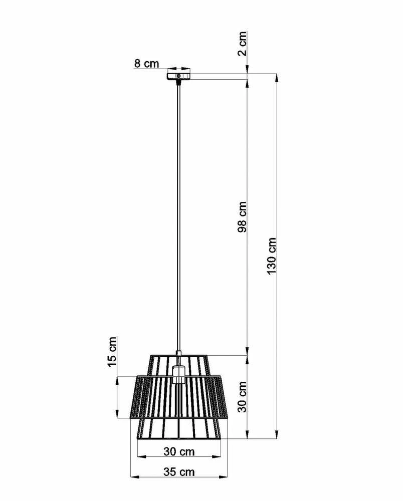 Sollux Lighting Sollux Pakabinamas šviestuvas GATE juodas