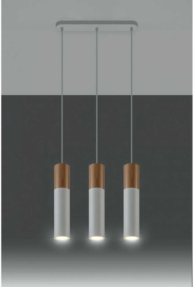 Sollux Lighting Sollux Pakabinamas šviestuvas PABLO 3 baltas