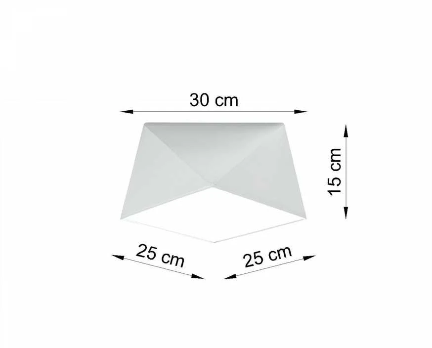 Lubinis šviestuvas Sollux Lighting Sollux Plafonas HEXA 25 baltas