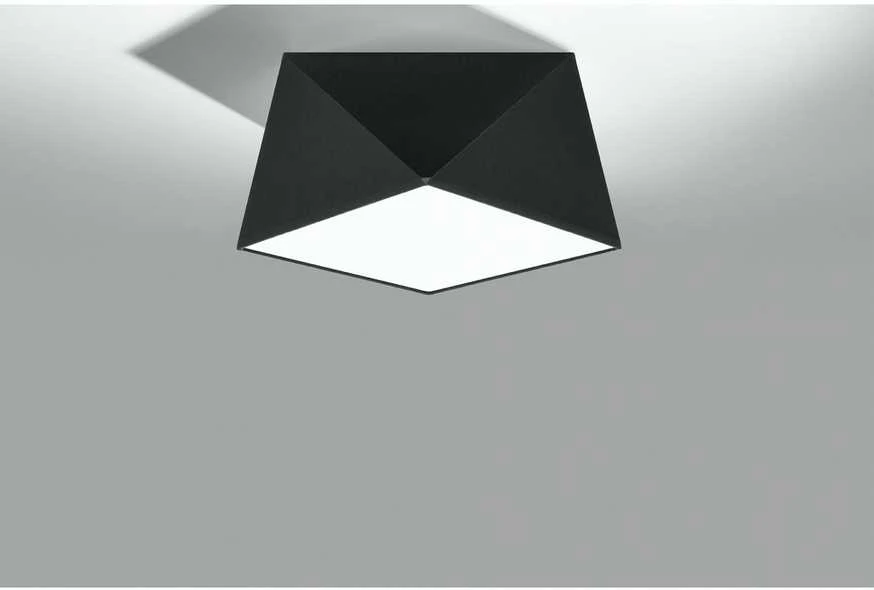 Lubinis šviestuvas Sollux Plafonas HEXA 25 juodas