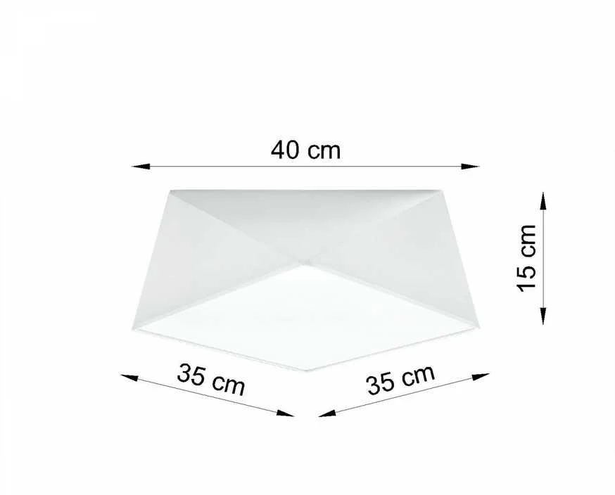Lubinis šviestuvas Sollux Lighting Sollux Plafonas HEXA 35 baltas
