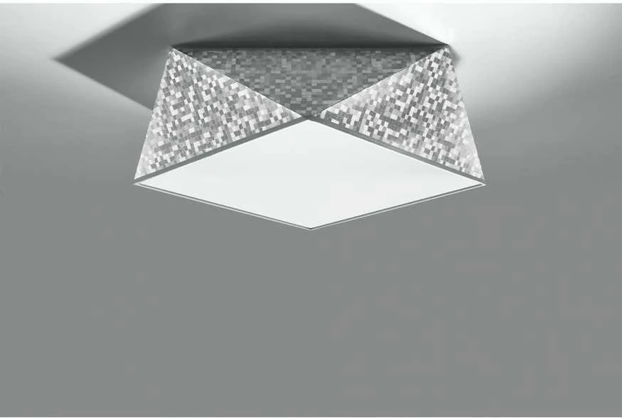Lubinis šviestuvas Sollux Lighting Sollux Plafonas HEXA 35 sidabro