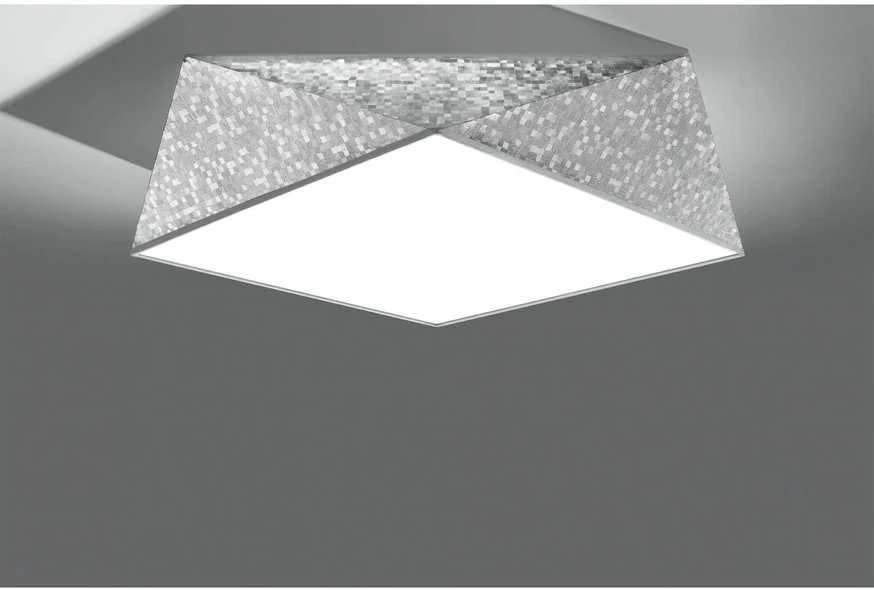 Lubinis šviestuvas Sollux Lighting Sollux Plafonas HEXA 45 sidabro