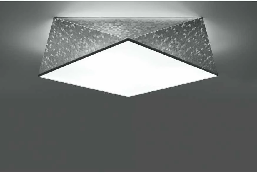 Lubinis šviestuvas Sollux Lighting Sollux Plafonas HEXA 45 sidabro
