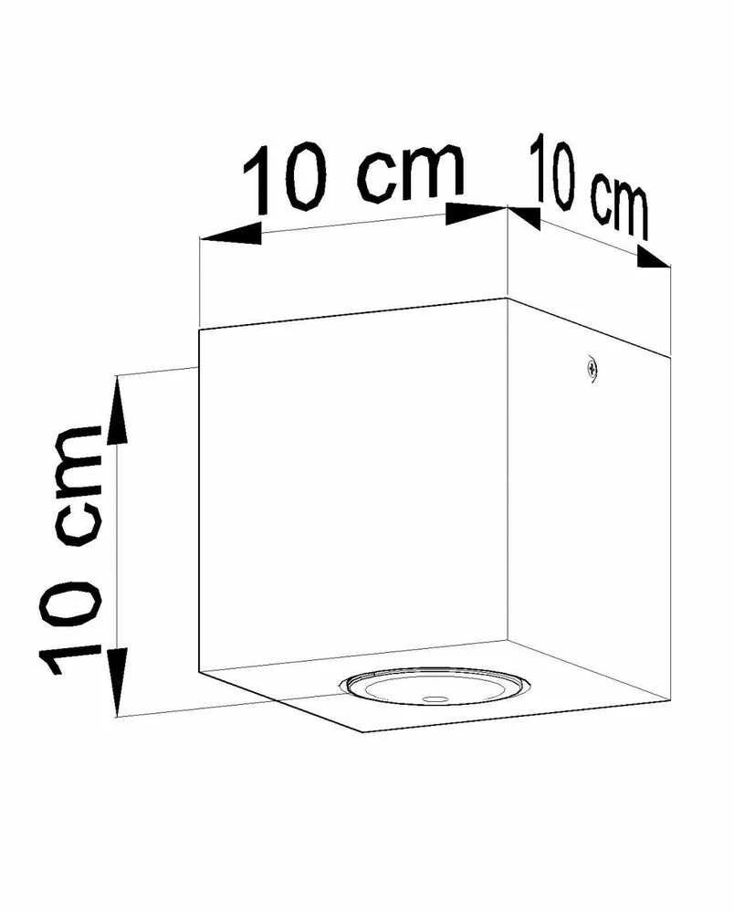 Lubinis šviestuvas Sollux Plafonas QUAD