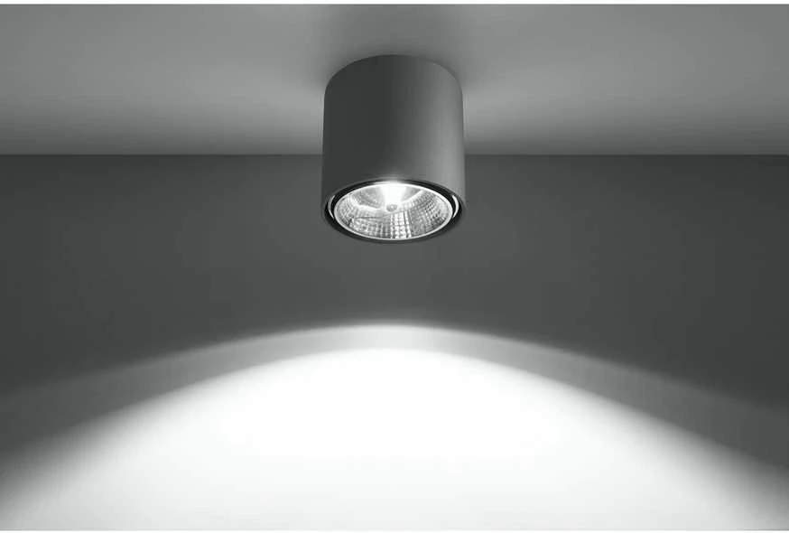 Lubinis šviestuvas Sollux Lighting Sollux Plafonas TIUBE pilkas