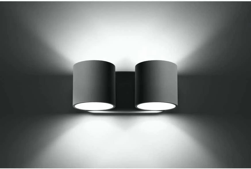 Sollux Lighting Sollux Sieninis šviestuvas ORBIS 2 pilkas