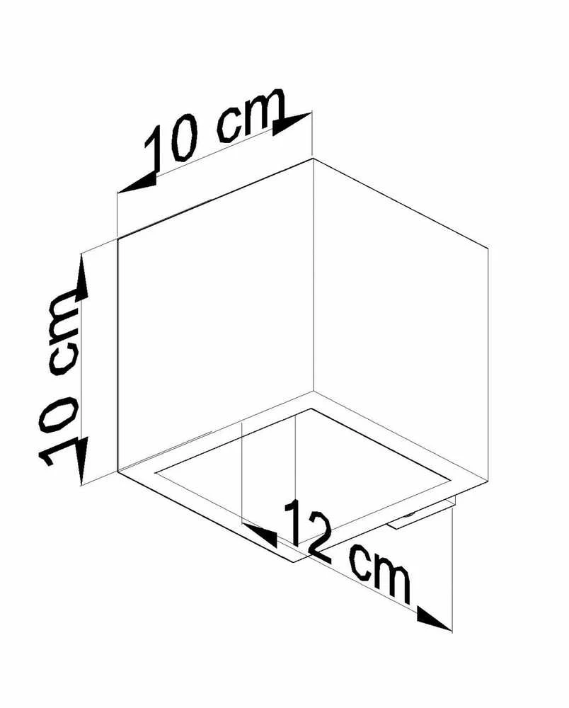 Sollux Sieninis šviestuvas QUAD beton