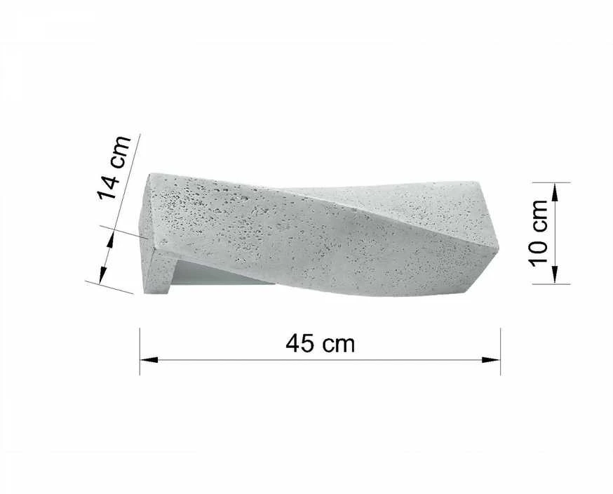 Sollux Lighting Sollux Sieninis šviestuvas SIGMA betono