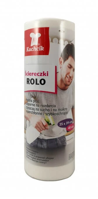 Daugkartinio naudojimo šluostė-rankšluostis Kuchcik ROLO 40vnt