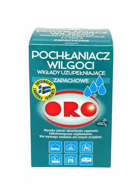 Sausintuvas Aromatizuoti drėgmės sugėriklio papildymai ORO 2x450g