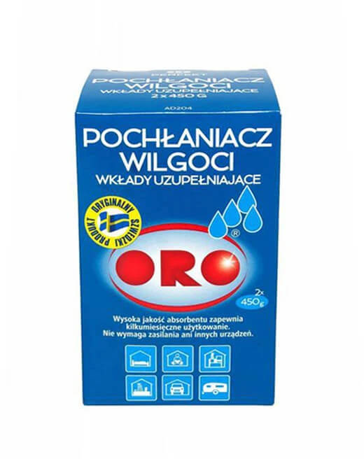 Sausintuvas Drėgmės sugėriklio papildymai ORO Bekvapiai 2x450g