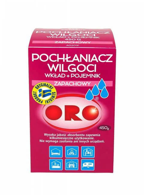 Sausintuvas Aromatizuotas drėgmės sugėriklis su indu ORO 450g