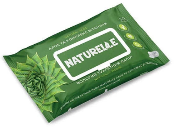 Sunvita Group Drėgnas tualetinis popierius Naturelle Alijošius 50vnt
