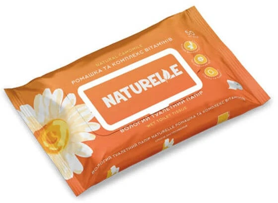 Sunvita Group Drėgnas tualetinis popierius Naturelle Ramunėlė 50vnt