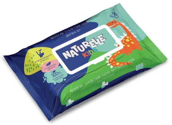 Sunvita Group Drėgnas tualetinis popierius vaikams Naturelle Kids 50vnt