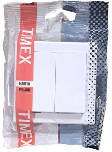 Timex Elektro Elektros jungiklis, įleidžiamas, 2 klavišų